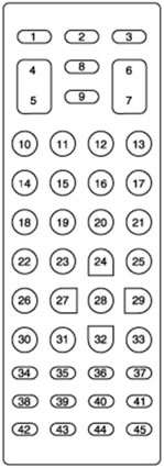 SC-45 Remote Numbered Key Drawing